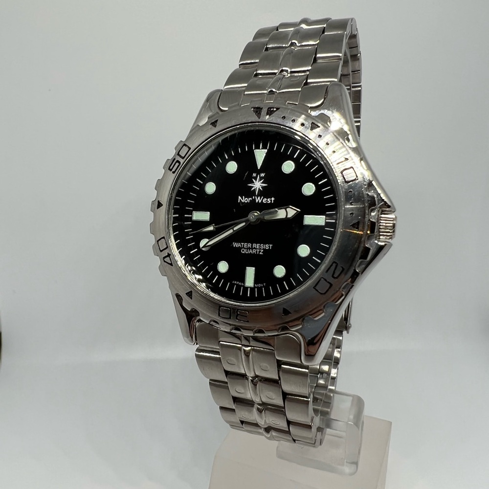 Black/Green Dot Nor’West Watch